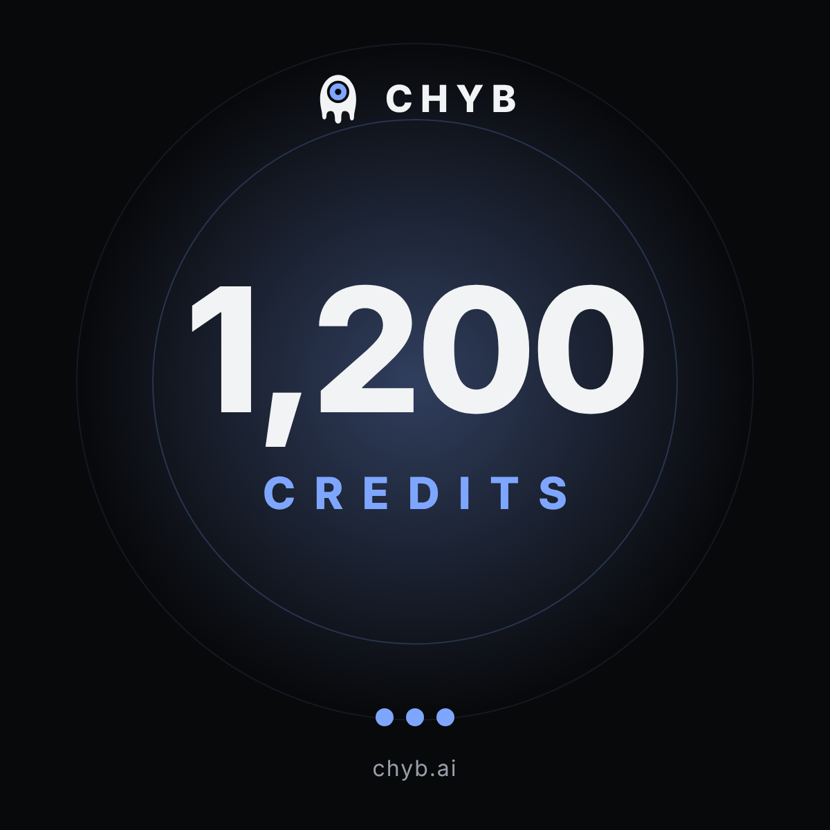 1,200 CHYB credits